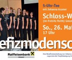 5-Uhr-Tee mit Johanna Asamer - Benefizmodenschau im Schloss-Wirt 5-Uhr-Tee mit Johanna Asamer - Benefizmodenschau im Schloss-Wirt