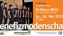 5-Uhr-Tee mit Johanna Asamer - Benefizmodenschau im Schloss-Wirt 5-Uhr-Tee mit Johanna Asamer - Benefizmodenschau im Schloss-Wirt