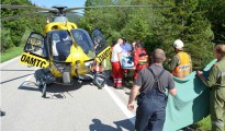Schwerer Motorrad Unfall im Weißenbachtal Schwerer Motorrad Unfall im Weißenbachtal