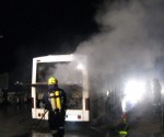 Feuer im Reisebus - Brand rasch gelöscht