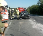 Wiesen: drei Verletzte bei Unfall auf der B145
