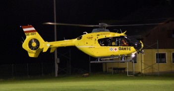 Nachtflugübungen mit Notarzthubschrauber