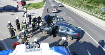 Einsatzreiches Wochenende für die Ischler Florianis – Erneuter Verkehrsunfall auf der B145