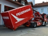 Abrollbehälter Logistik bei der Feuerwehr