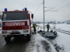 Altmünster: Dachlandung - Unfalllenkerin schlittert in Straßengraben