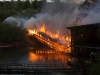 Brücke in Flammen - Grossbrand in Lenzing