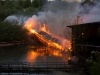 Brücke in Flammen - Grossbrand in Lenzing