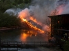 Brücke in Flammen - Grossbrand in Lenzing