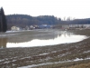 Hochwasser durch Eisstau in Ohlsdorf