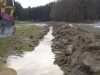 Hochwasser durch Eisstau in Ohlsdorf