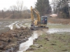 Hochwasser durch Eisstau in Ohlsdorf