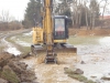 Hochwasser durch Eisstau in Ohlsdorf