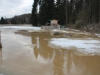 Hochwasser durch Eisstau in Ohlsdorf