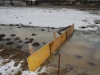 Hochwasser durch Eisstau in Ohlsdorf