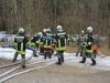 Hochwasser durch Eisstau in Ohlsdorf