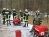 Hochwasser durch Eisstau in Ohlsdorf