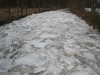 Hochwasser durch Eisstau in Ohlsdorf