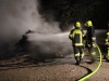 Forsthütte stand in Grünau im Almtal im Vollbrand