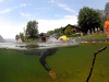 Gewitter holte beim 2. Hallstättersee-Schwimm-Marathon Schwimmer vorzeitig aus dem Wasser