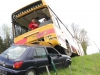 Großeinsatzübung in Ohlsdorf mit Schulbus