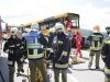 Großeinsatzübung in Ohlsdorf mit Schulbus