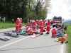 Großeinsatzübung in Ohlsdorf mit Schulbus