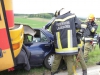 Großeinsatzübung in Ohlsdorf mit Schulbus