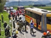 Großeinsatzübung in Ohlsdorf mit Schulbus