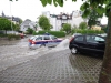 Esplanade Gmunden nach Regenschauer unter Wasser