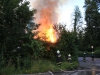 100 Festmeter Holz in Vollbrand - massiver Löscheinsatz in Gmunden