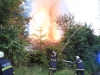 100 Festmeter Holz in Vollbrand - massiver Löscheinsatz in Gmunden