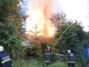 100 Festmeter Holz in Vollbrand - massiver Löscheinsatz in Gmunden