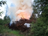 100 Festmeter Holz in Vollbrand - massiver Löscheinsatz in Gmunden