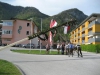 20 Meter Maibaum beim Seniorenheim