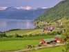 Blick auf Fjord