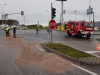 Gmunden: Bursch donnert gegen Verkehrsinsel und zieht 2km lange Ölspur nach sich