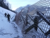 Panzerigel schützen nach Felssturz in Grünau