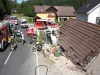 Pinsdorf: mit Lieferwagen in Carport gerast - Lenker flüchtete