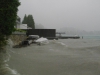 Riesenwellen durch gewaltige Sturmböe am Attersee