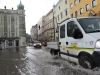 Sintflutartige Regenfälle sorgen für Verkehrsbehinderung in Gmunden