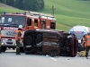 Spektakulärer Auto-Überschlag in Regau