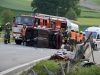 Spektakulärer Auto-Überschlag in Regau