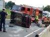 Spektakulärer Auto-Überschlag in Regau