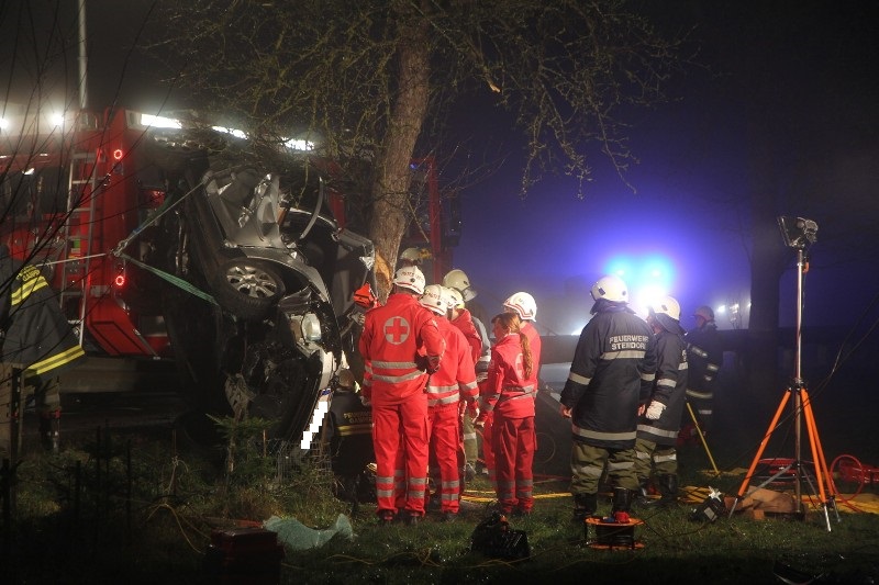 Spektakulärer Unfall in Gampern