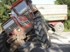 Spektakulärer Einsatz - Traktor beim Bergabfahren umgestürzt