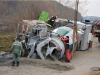 Steyrermühl: Betonmischer kippte zur Seite