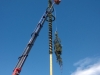 Sturm knickt Ohlsdorfer Maibaum- Wipfel