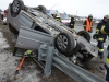 Unfall auf Westautobahn - Verkehrsschild durchschlagen