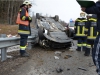 Unfall auf Westautobahn - Verkehrsschild durchschlagen