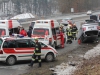 Unfall auf Westautobahn - Verkehrsschild durchschlagen